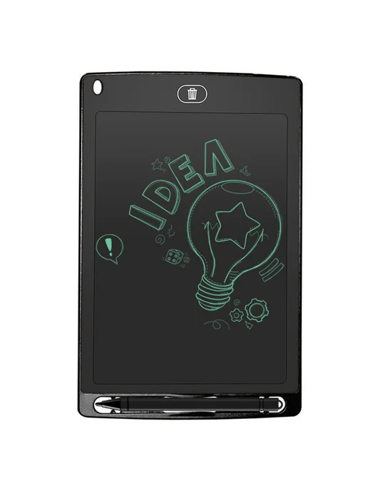 8.5 дюймов LCD доска для рисования с ручкой, черная, черный, фото 2
