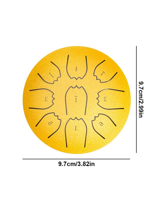 Rain Drum 4 для для Tongue Drum, водостойкий, 9 нот, золото, золотой, фото 4