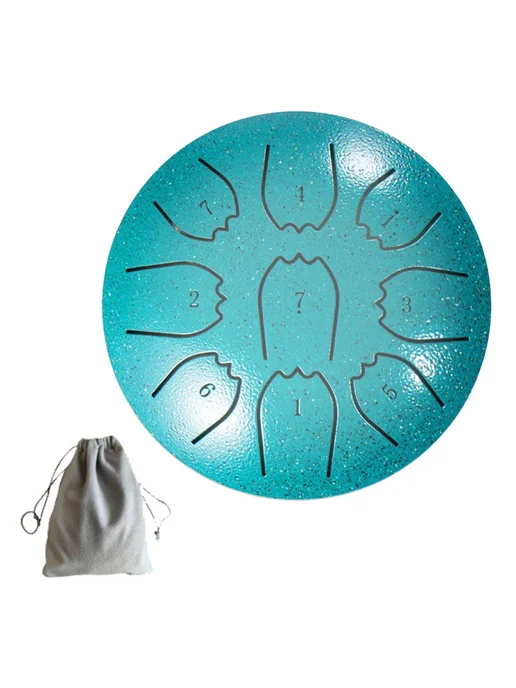 Rain Drum 4 дюйма, 9 нот, водонепроницаемый для улицы (Зелён, зеленый