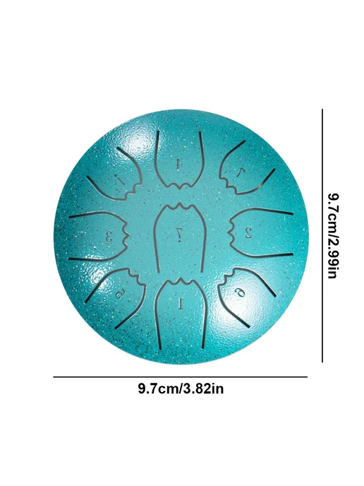 Rain Drum 4 дюйма, 9 нот, водонепроницаемый для улицы (Зелён, зеленый, фото 4
