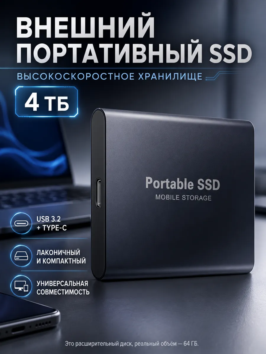 Внешний жесткий диск 4 тб, SSD на 4tb