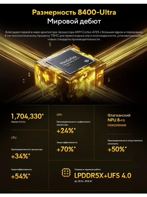 Смартфон Xiaomi Poco X7 Pro 12/512 ГБ, черный, фото 3