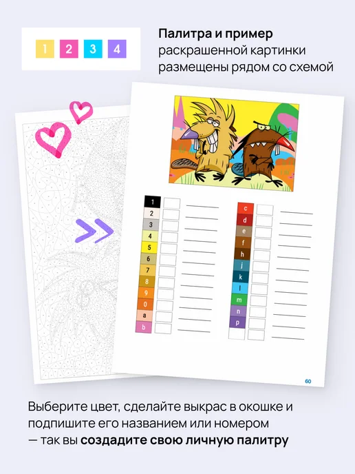 HuggyFun Раскраска по номерам авторская Обратно в детство корешок, вариант, фото 3