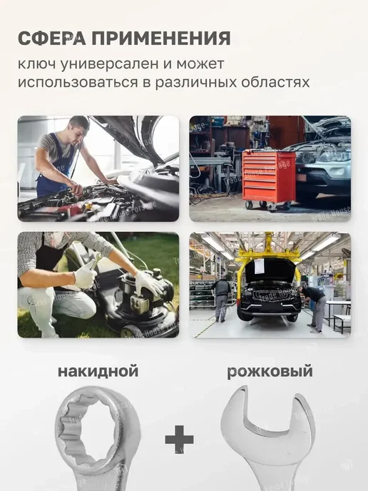 FORCEKRAFT Ключ комбинированный рожково-накидной 38 мм, серый, фото 2