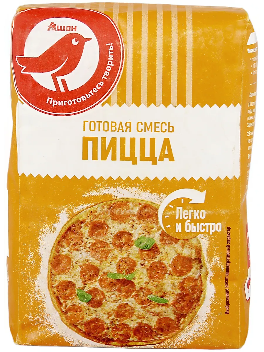 Смесь для пиццы АШАН Красная птица, 400 г