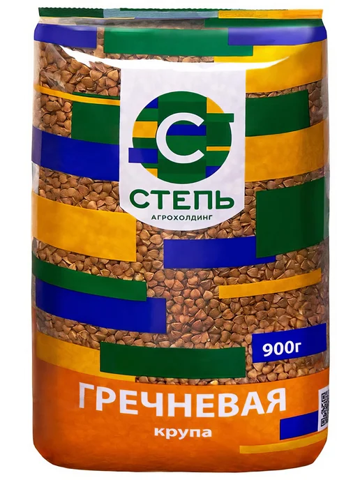 Крупа гречневая Агрохолдинг СТЕПЬ, 900 г, 900 г