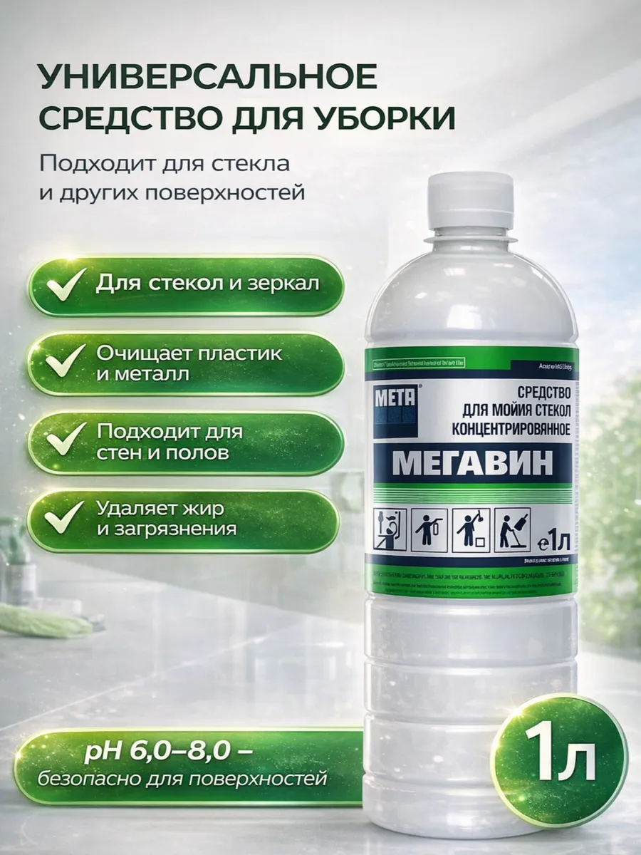 Средство профессиональное для мойки стекол и зеркал