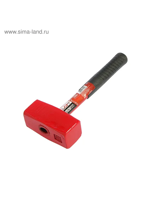 ЛОМ Кувалда 2 кг с обрезиненной рукояткой, 2 кг