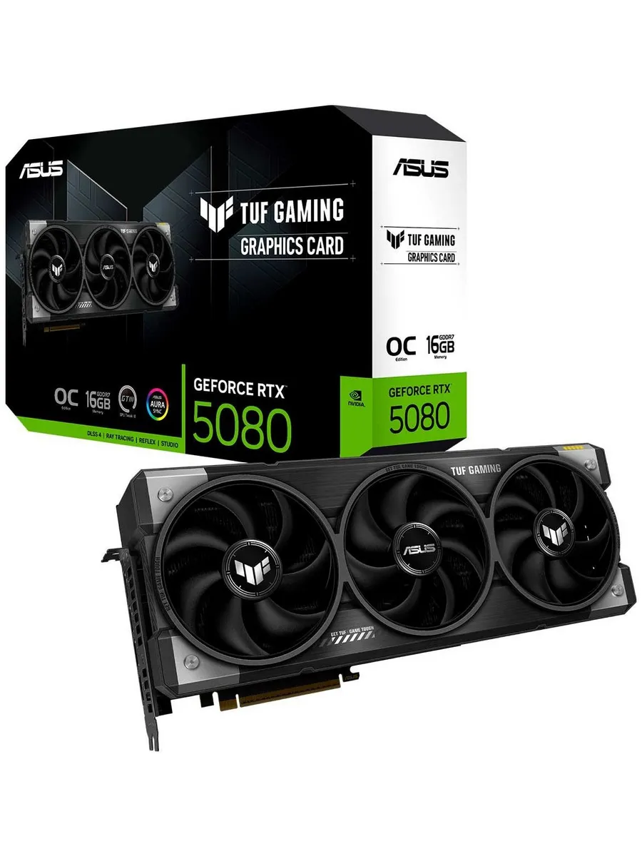 Видеокарта GeForce TUF RTX 5080 16GB OC (TUF-RTX5080-O16G