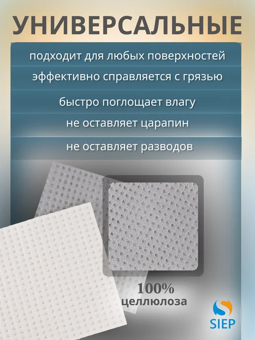 Тряпки для кухни и уборки 5 шт, 15х15 см, 15x15 см, 5 шт, фото 5