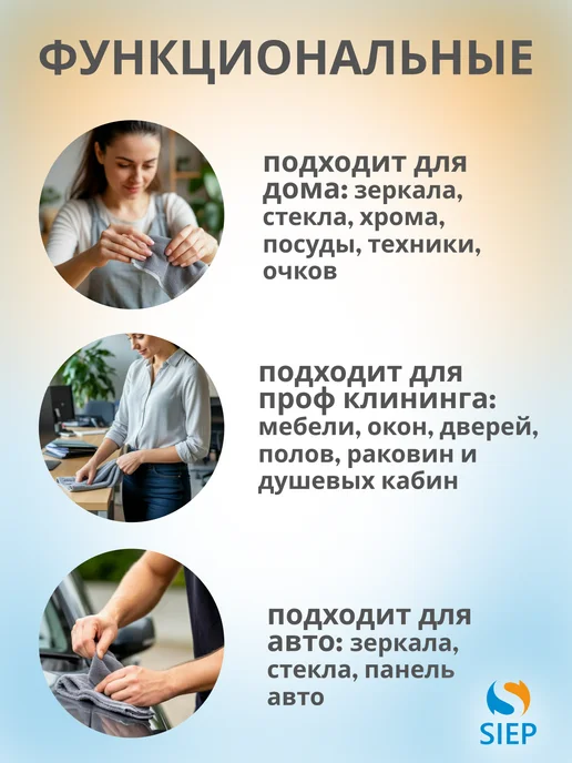 Тряпки для кухни и уборки 5 шт, 15х15 см, 15x15 см, 5 шт, фото 7
