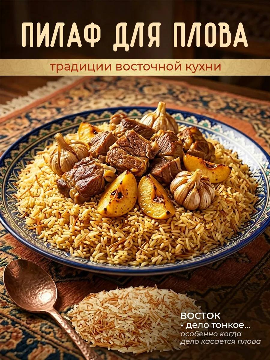 Рис пропаренный ПИЛАФ для плова