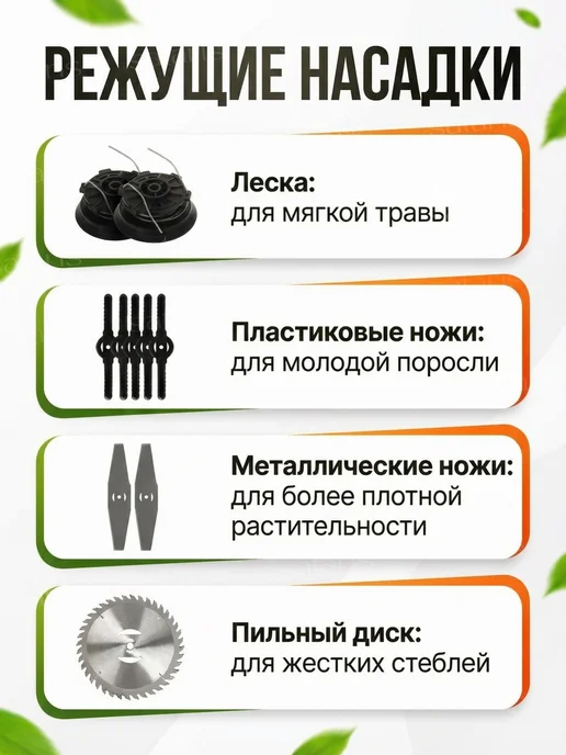 Sataris Home Триммер садовый аккумуляторный складной для травы, складной, фото 2