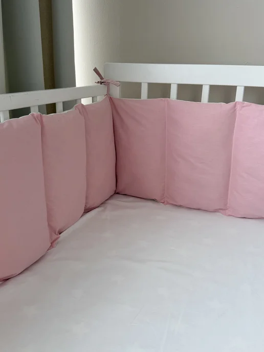 LiliKids Бортики в кроватку для новорожденных, белый, фото 6