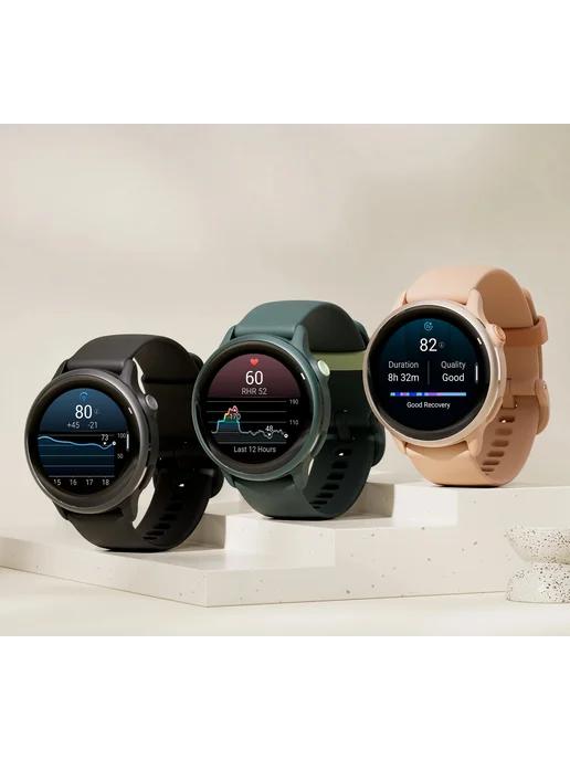 Garmin Vivoactive 6 Metallic Pink with Pink Silicone, розовый, фото 5