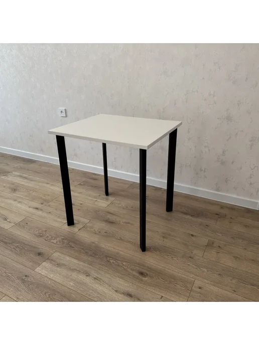 RostovStol Стол письменный Белый, 80*80 см. Ножки белые, 80x80 см, фото 3