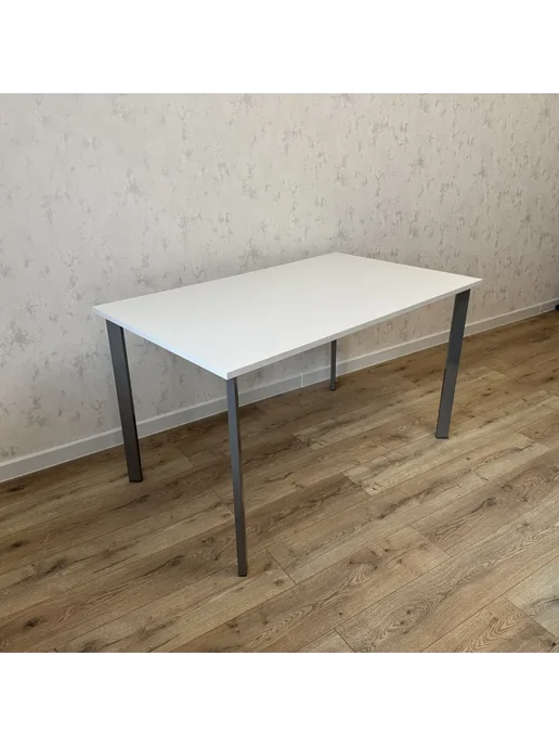 RostovStol Стол письменный Белый 110*70 см. Ножки Серый хром, 120x70 см, фото 3