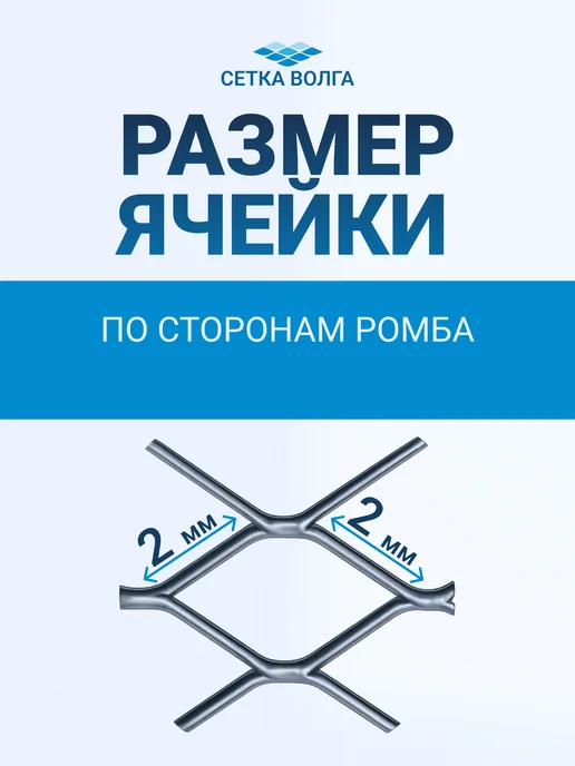 СЕТКА-ВОЛГА Сетка металлическая прокатанная для пчеловодства яч.2х2 4м, 4 м, фото 3