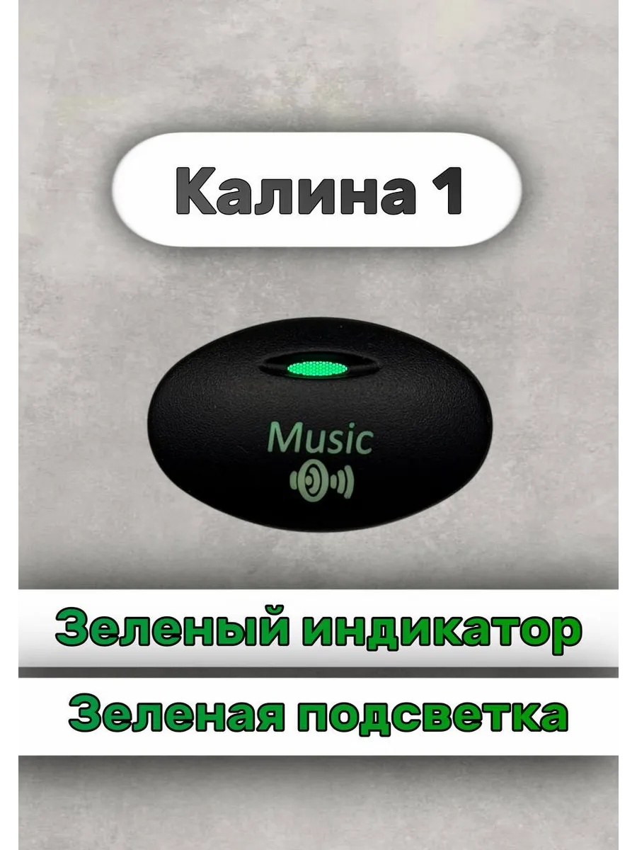 Кнопка+ разъём Music калина 1