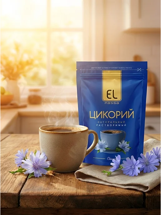 EL PASSA Цикорий растворимый порошкообразный 2 шт по 100 грамм, 2 шт, фото 2