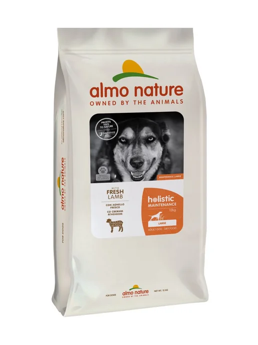 Сухой корм ALMO NATURE Dog для собак, взрослые, крупные, ягненок, 12 кг, фото 2