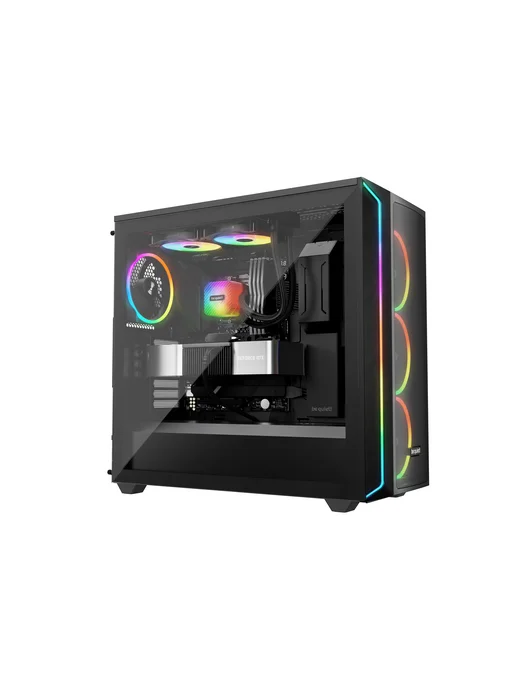 be quiet! BW020 Водяное охлаждение для процессора LIGHT LOOP 240mm (250W, 240mm, черный, ARGB/ Fans: 2x120mm, 61.8CFM, 34.9dBA, 2100RPM/ Pump 2900RPM, Rad thickness 27mm/ S: 1851, 1700, 1200, 115X, AM5, AM4), черный, фото 3