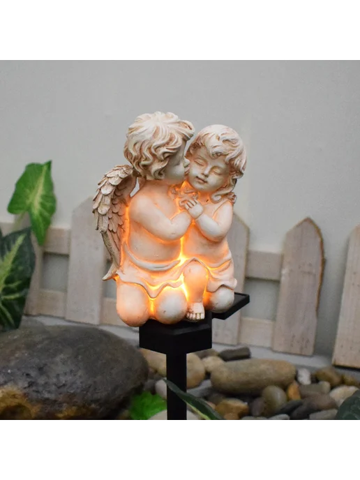 Солнечный ангел на землю светильник для сада IP55, Resin, вариант, фото 2