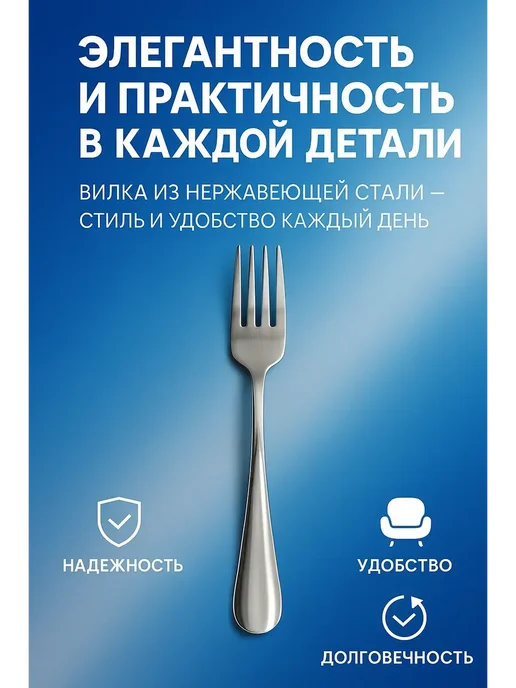 SEIDALIEVA Сервис вилок 6шт, 6 шт, в упаковке 480 г, фото 2