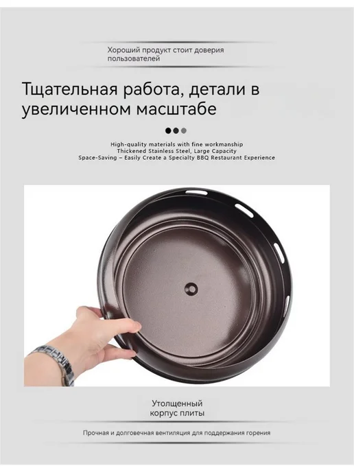 Грелки для посуды，Посуда и инвентарь，металл,черный, черный, фото 5
