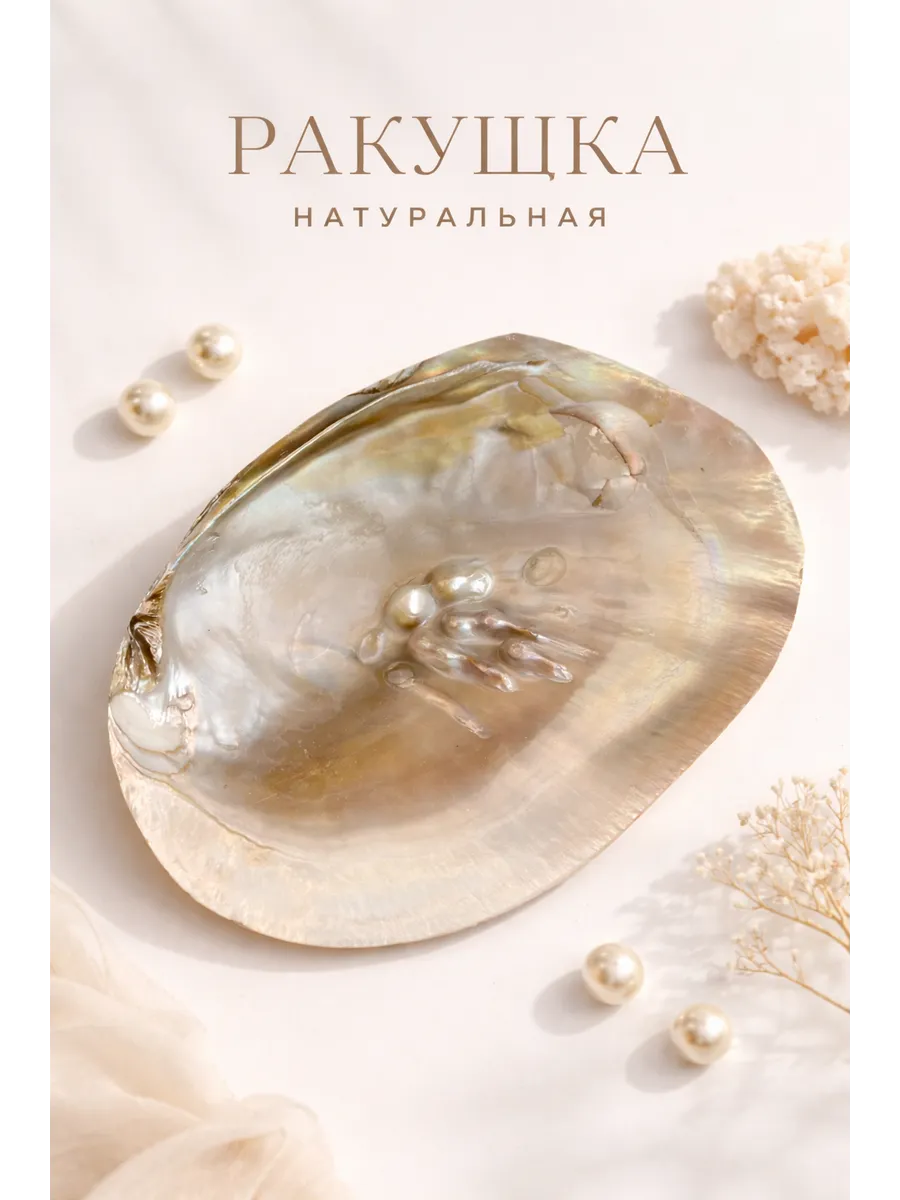 Подставка декоративная для украшений и мелочей ракушка