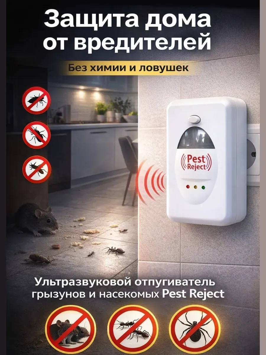 Ультразвуковой отпугиватель грызунов и насекомых