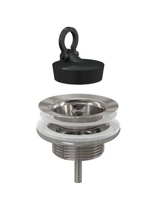 Alcaplast Донный клапан хром, серый