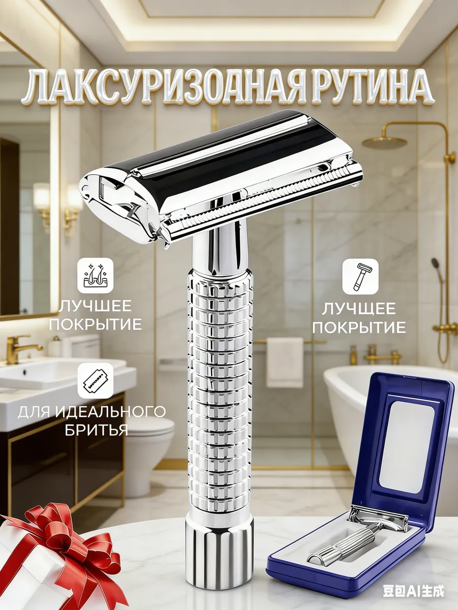 Мужская металлическая бритва