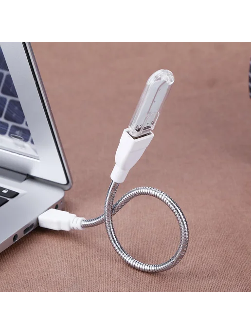 USB male-female удлитель с LED подсветкой, гибкая труба, вариант, фото 2