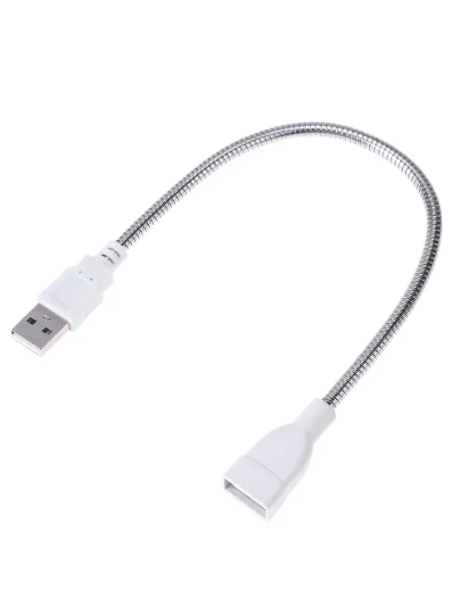 USB male-female удлитель с LED подсветкой, гибкая труба, вариант, фото 4