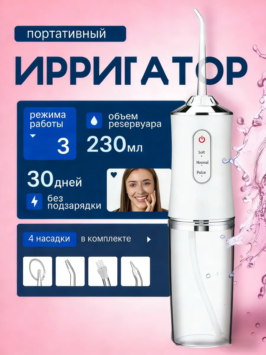 Ирригатор для зубов портативный