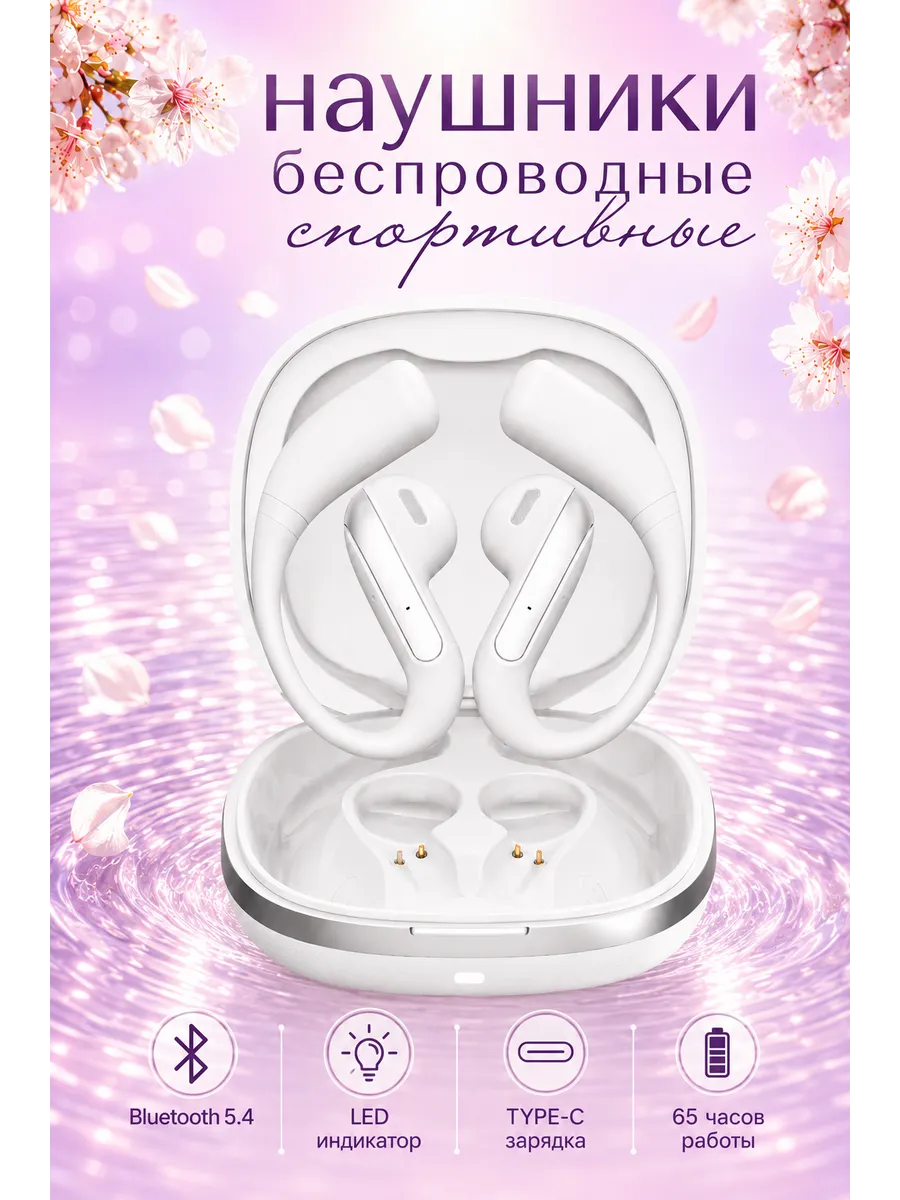 Наушники беспроводные для андроид,игровые,спортивные