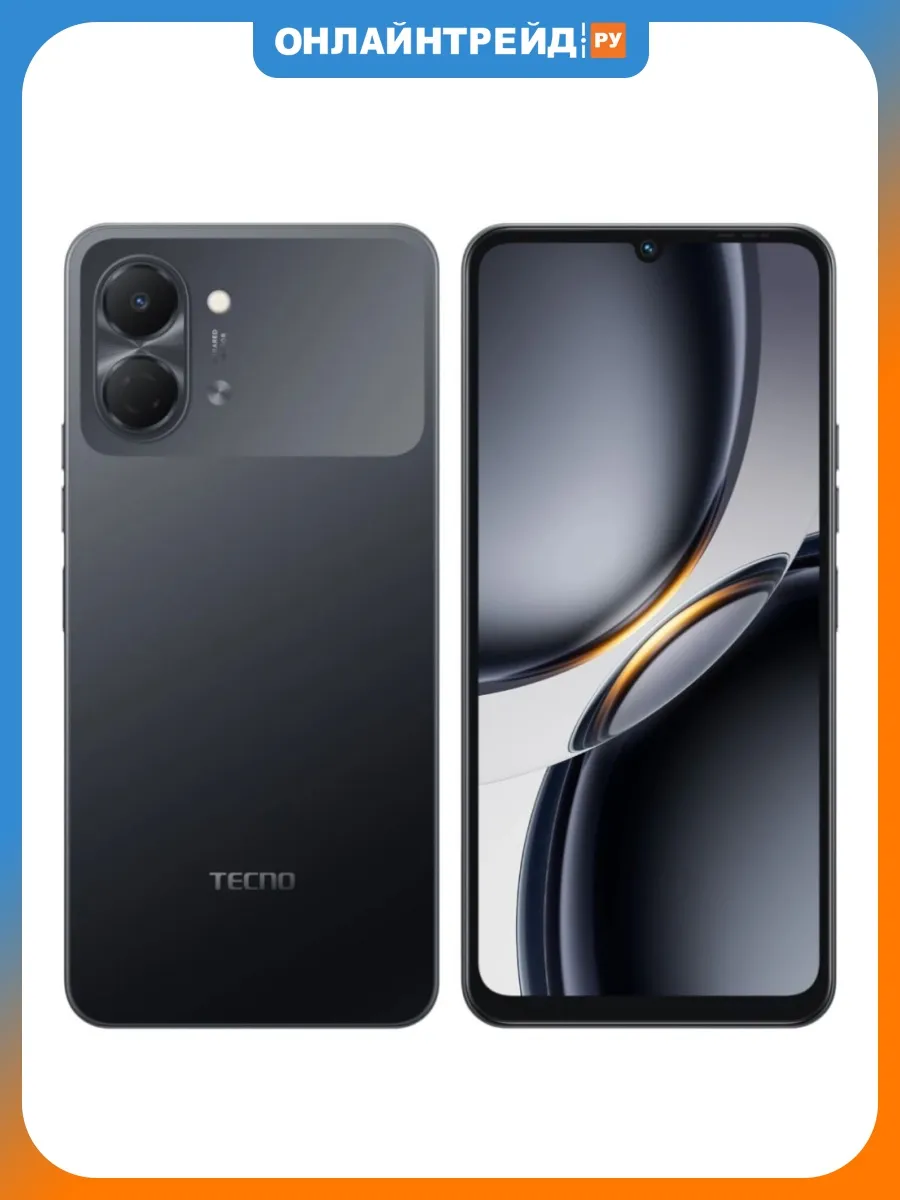 Смартфон Spark Go 3 4 64GB Черный TECNO 926559377 купить в интернет‑магазине Wildberries