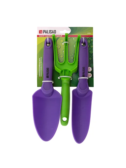 PALISAD Набор садового инструмента пластиковый 3 предмета 63021, 3 шт, фото 6