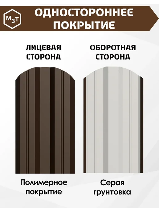 МосЗаводТеплиц Штакетник металлический для забора 1,5 м М-образный 20 шт, 1,5 м, 20 шт, фото 4