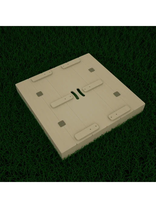 Rusandbox Песочница деревянная на улицу с крышкой-лавочкой 120х80, 110x110, фото 8