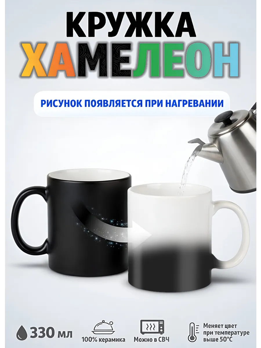 Кружка хамелеон для сублимации