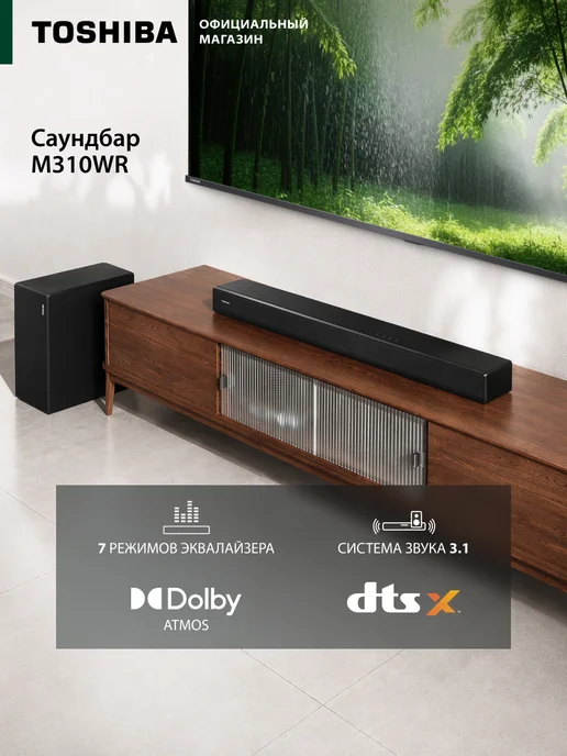 Toshiba Саундбар M310WR 3.1, 500 Вт, Bluetooth, 500 Вт