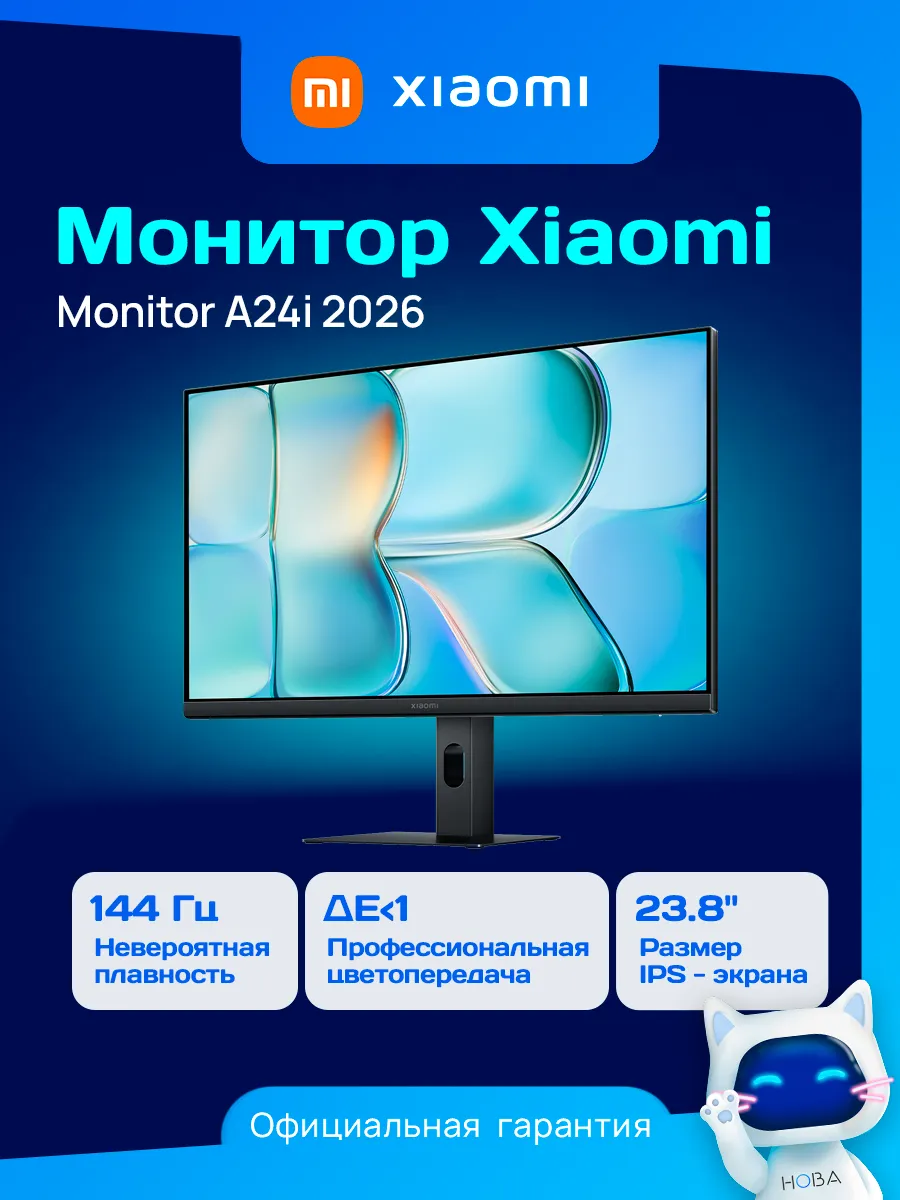 Монитор 23.8" A24i 2026 IPS FHD чер 6ms HDMI DP 144Hz 300cd