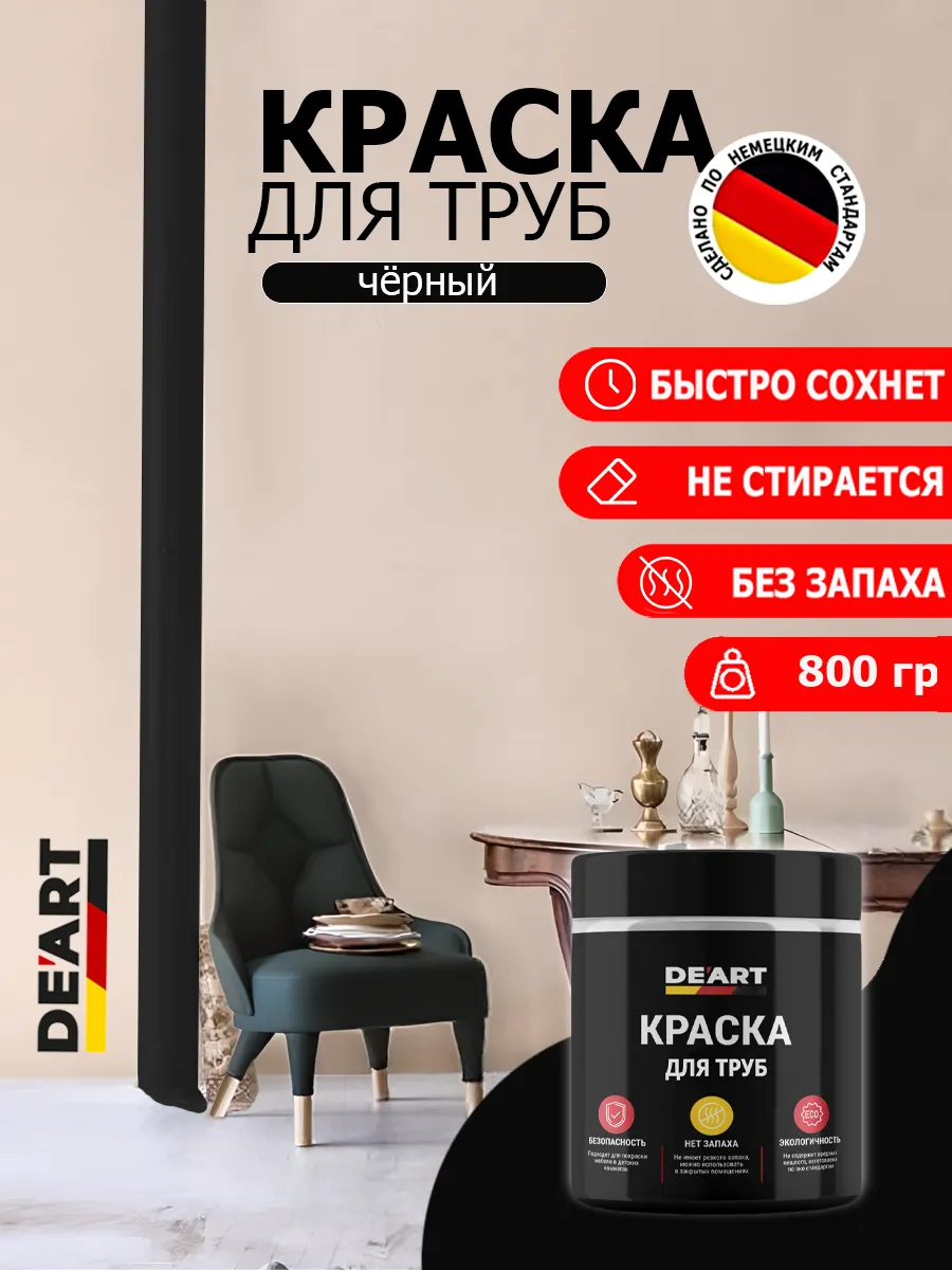 Краска для труб черный