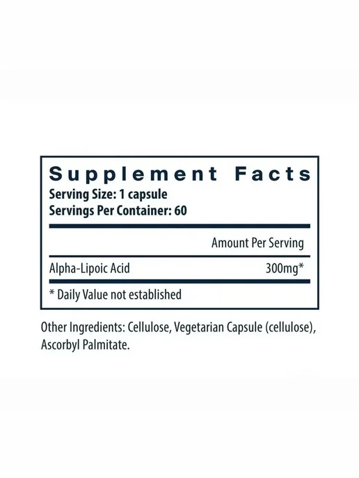 Vital Nutrients Альфа-липоевая кислота 60 капсул, Vital Nutrients Альфа-липоевая кислота, фото 7