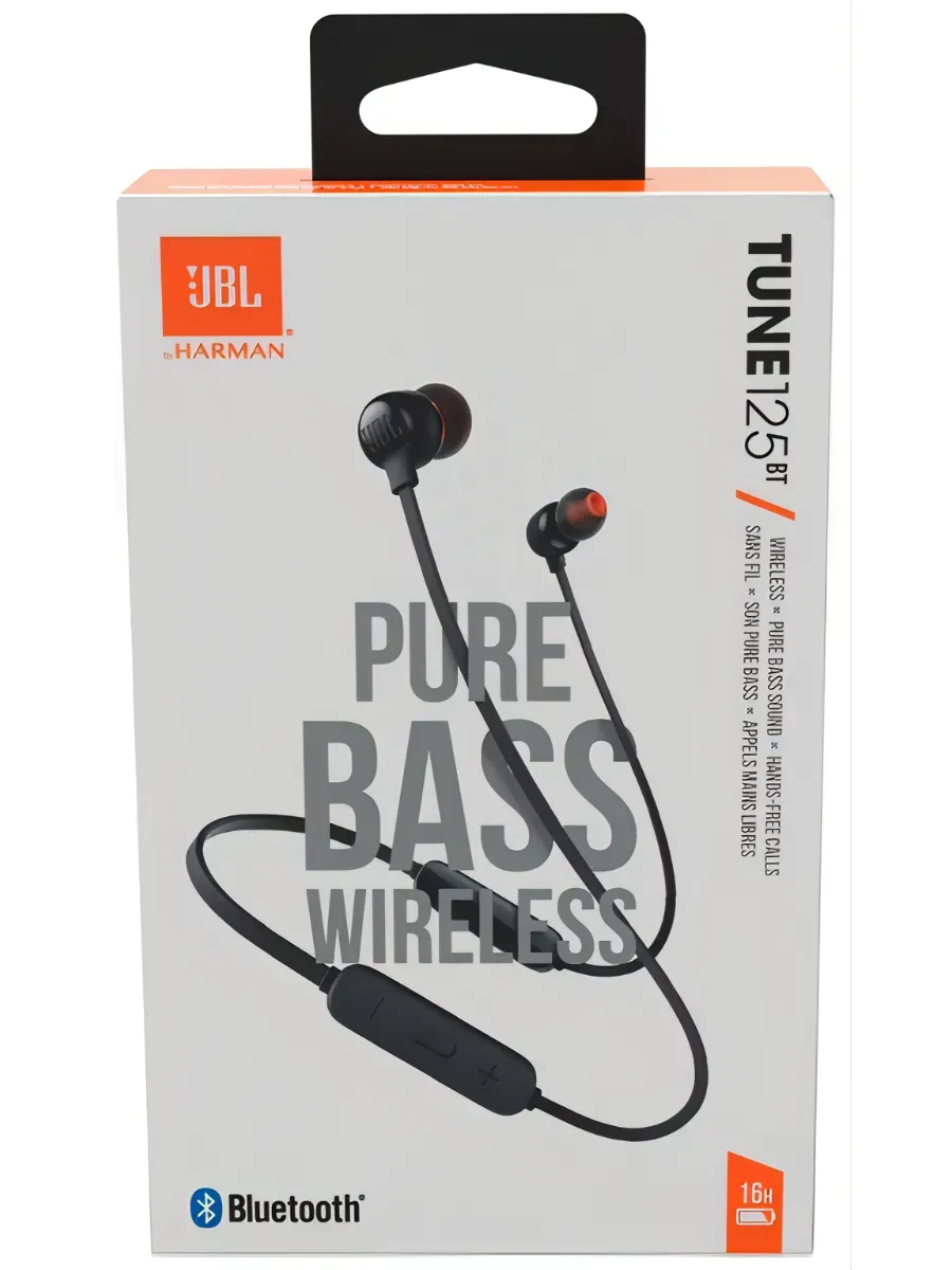 JBL Беспроводные наушники Tune 125BT Global, черный