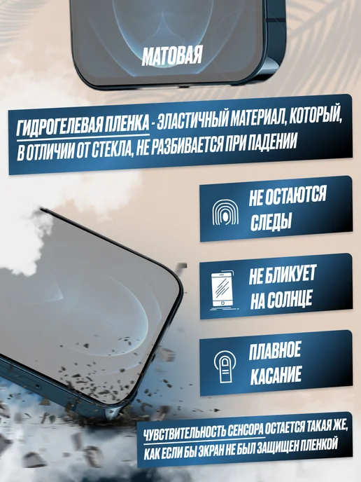 NikMarket Защитная плёнка для Samsung Galaxy M12 Матовая 1 шт, 1 шт, фото 2