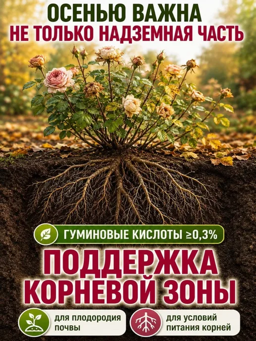 Чудозем Удобрение для роз садовых и комнатных, осенняя подкормка, 500 мл, фото 4