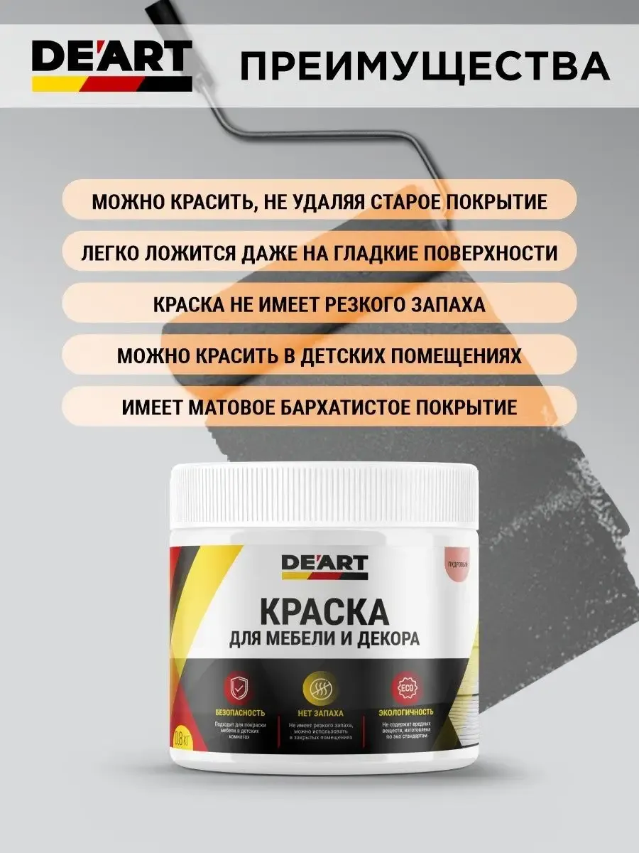 Краска для мебели и декора белый матовый фото 8